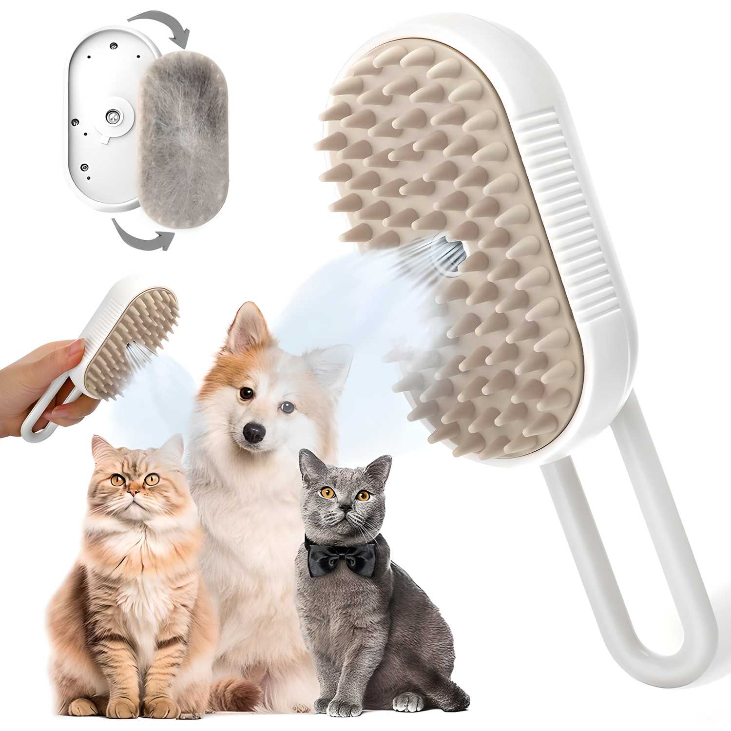 Pet Spa Steam Brush