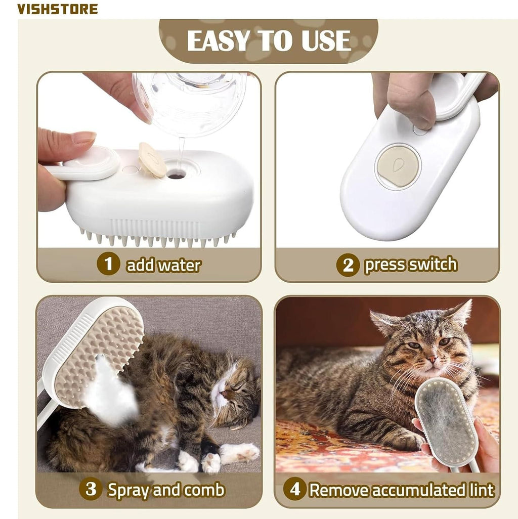 Pet Spa Steam Brush